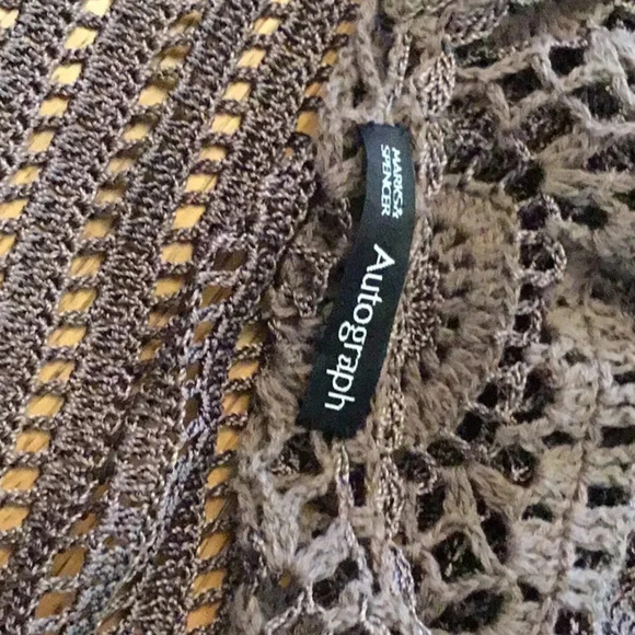 Crochet top in silky yarn - Marks & Spencer Autograph brand - as  new - S - Picture 7 of 8